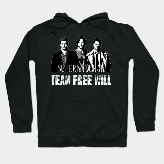 Supernatural Team Free Will B Hoodie by Ratherkool